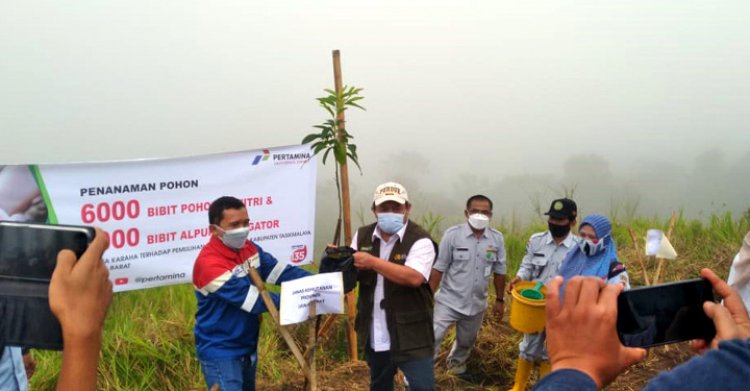 PGE Bantu Ribuan Bibit Pohon Dukung Pemulihan Lahan Kritis di Kab. Tasik