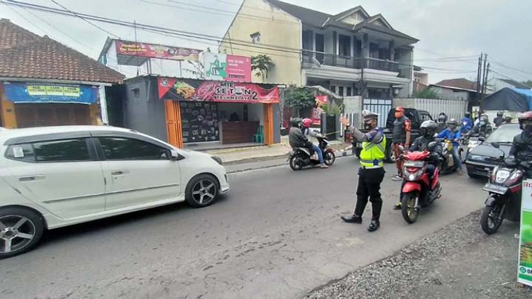 Polres Tasik Siagakan Anggota di Lokasi Pelebaran Jalan Borolong