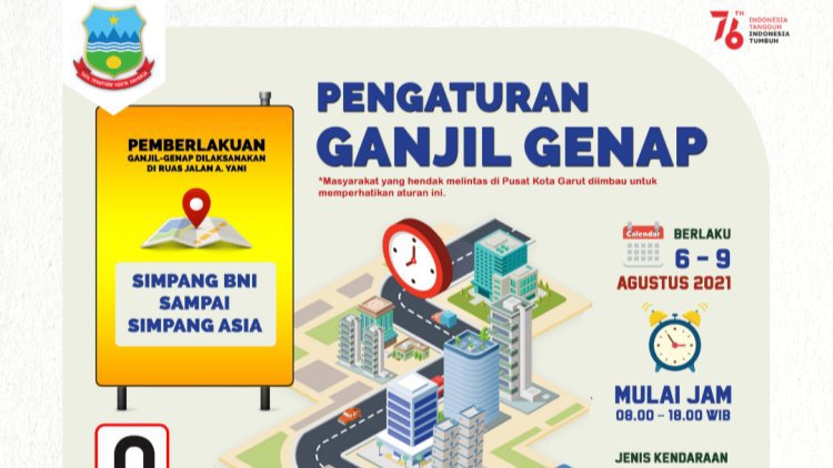 Garut Berlakukan Ganjil Genap