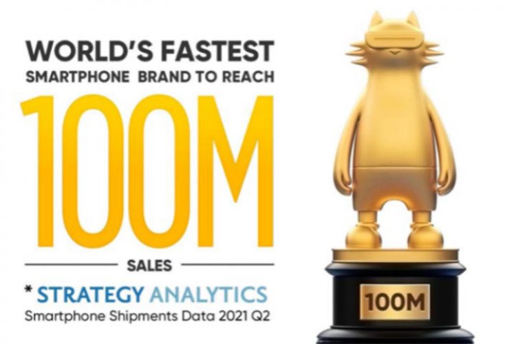 Realme Catat 100 Juta Penjualan Secara Global