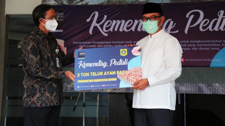 Pemkab Bogor Terima Bantuan Telur dari Kemendag