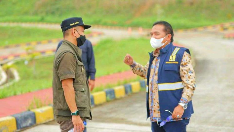 Kunjungi Proyek Bendungan Leuwikeris, Wabup Tasik Disambut Kepala BBWS