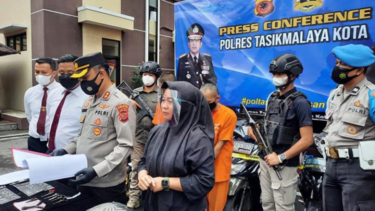 Polres Tasikmalaya Kota Ringkus Pelaku Curanmor