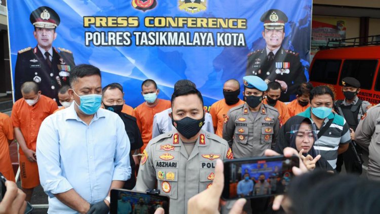 Sebulan, Polres Tasik Kota Ungkap 10 Tersangka Kasus Narkoba