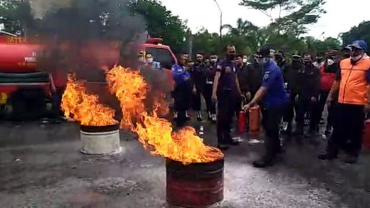 Lapas Kelas IIB Tasikmalaya Gelar Simulasi Pencegahan Kebakaran