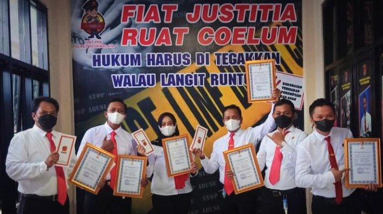 Sukses Bongkar Kasus TPPO, 11 Anggota Reskrim Polres Tasik Raih Penghargaan