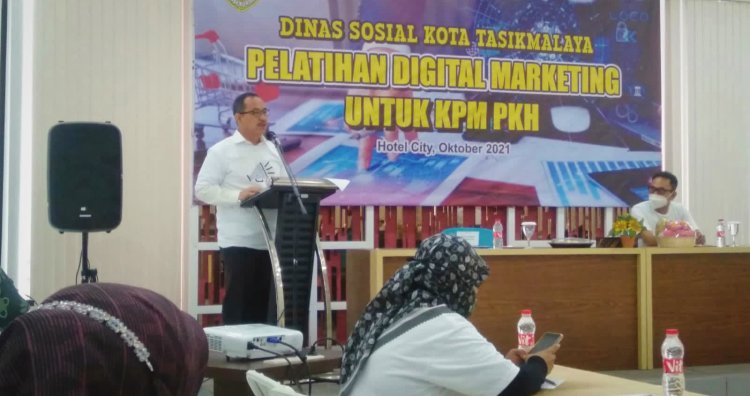 Dinsos Kota Tasik Fasilitasi Pelatihan Digital Marketing KPM PKH Graduasi