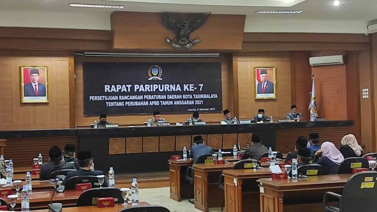 DPRD Kota Tasik Gelar Rapat Persetujuan Anggaran Perubahan Tahun 2021