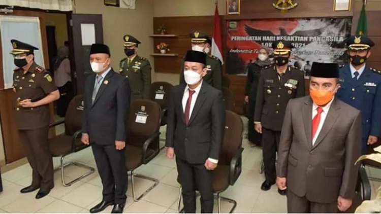 Hari Kesaktian Pancasila 2021, Wabub Tasik Ikuti Upacara Secara Virtual