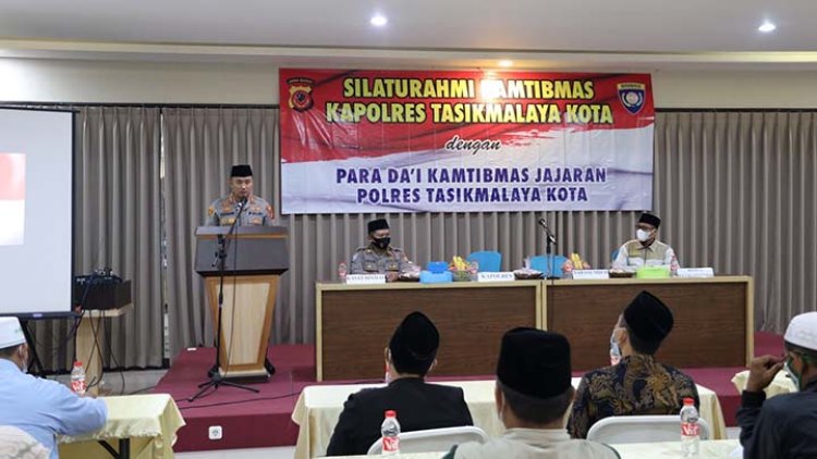 Kapolres Tasik Kota Silaturahmi dengan Da'i Kamtibmas