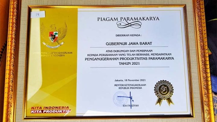 Jabar dapat Anugerah Paramakarya