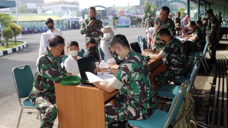 Vaksinasi Kodim Tasik Sasar Anak SD