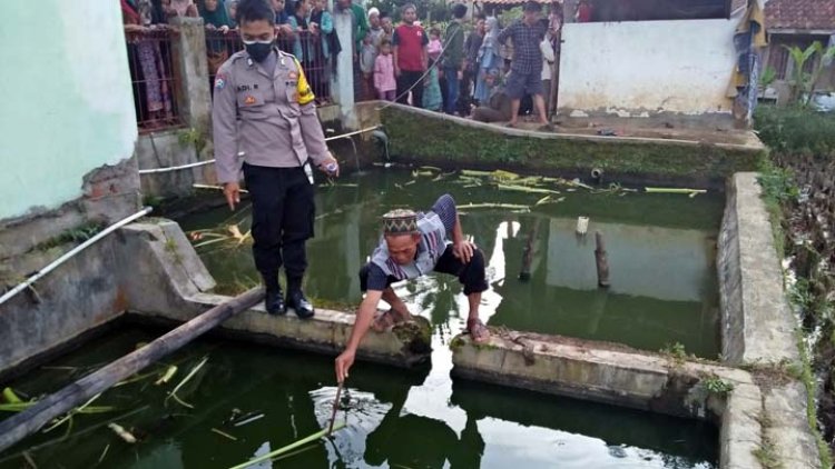 Polsek Gunung Tanjung Sambangi Lokasi Tiga Anak Tenggelam