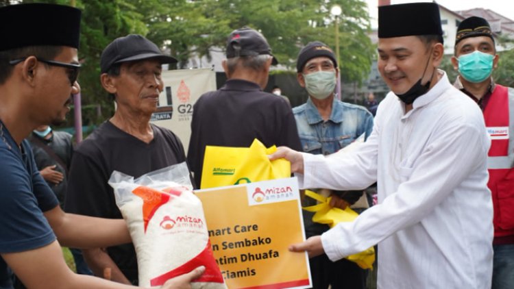 IJTI Galuh Raya Ciamis Berikan Santunan, Paket Sembako dan Takjil