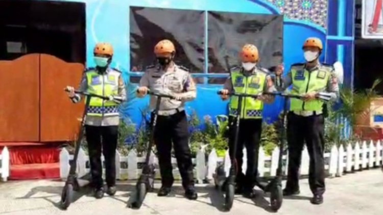 Urai Kemacetan di Jalur Mudik, Polres Tasikmalaya Terjunkan Tim Skuter
