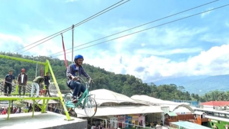 Sepeda Gantung, Jadi Buruan Penggunjung di Wahana Alam Parung