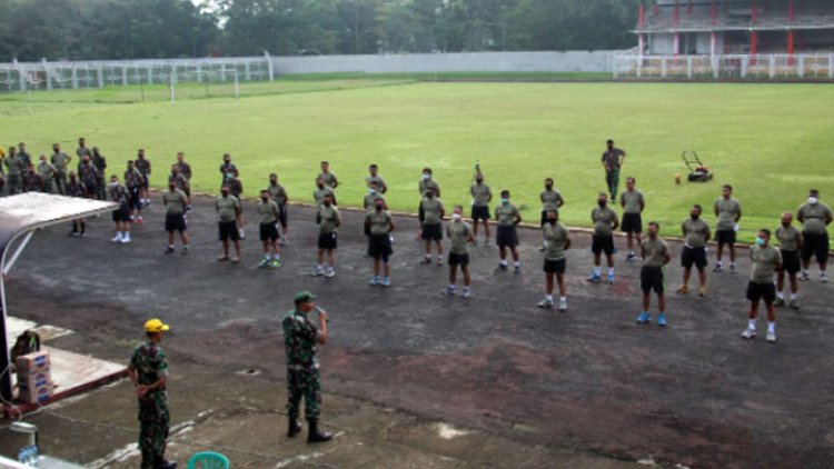 Tingkatkan Fisik, Kodim 0612/Tasikmalaya Laksanakan Garjas Periodik Tahun 2022