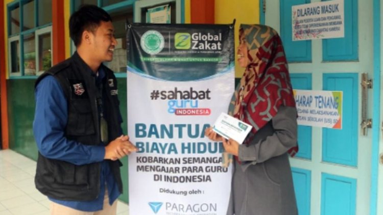 Peduli Guru Honorer, Global Zakat Berikan Bantuan Biaya Hidup