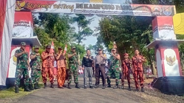 Koramil 17/Dayeuhluhur Canangkan Kampung Pancasila