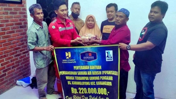 Warga Terdampak Gunung Pangajar dapat Bantuan Pipanisasi