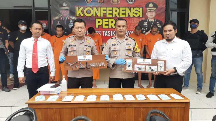 Polres Tasikmalaya Amankan 12 Motor dari Tiga Kelompok Curanmor