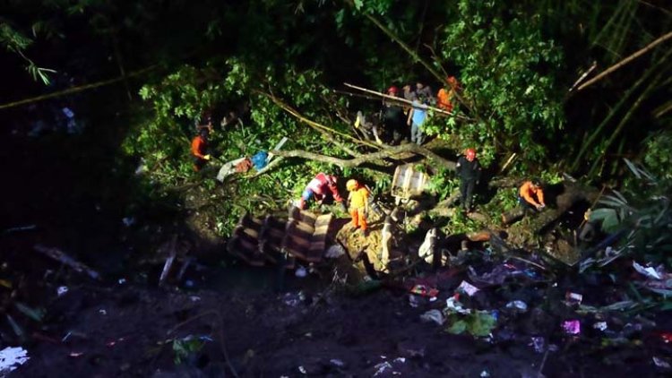 Kecelakaan Bus di Rajapolah, Petugas Gabungan Masih Cari 1 Orang Hilang
