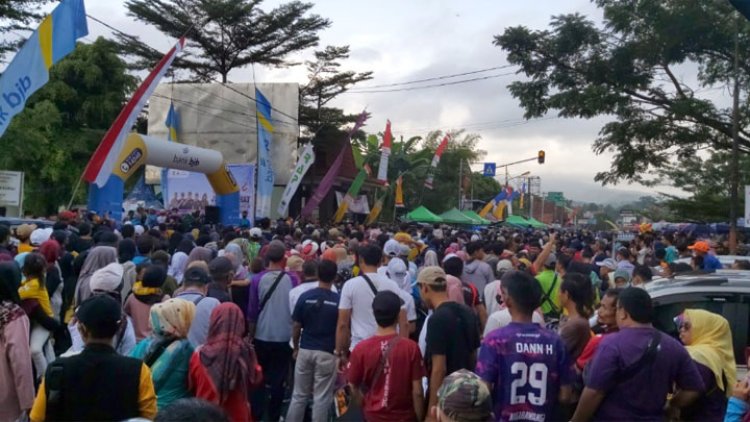 Jalan Sehat Hari Bhayangkara dan Harlah Ciamis di Kawali Berlangsung Meriah