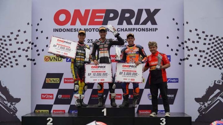 Oneprix Putaran 2 Bukit Peusar, Aldiaz Aqsal dan Radeta Arya Naik Podium