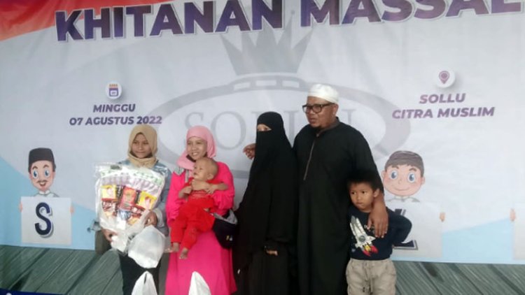 Dua Tahun Vakum, CV Sollu Citra Muslim Kembali Gelar Khitanan Massal