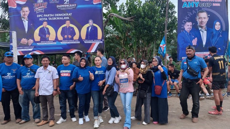 Semarak Bola Voli Tarkam di Urug-Kawalu Jelang HUT Partai Demokrat