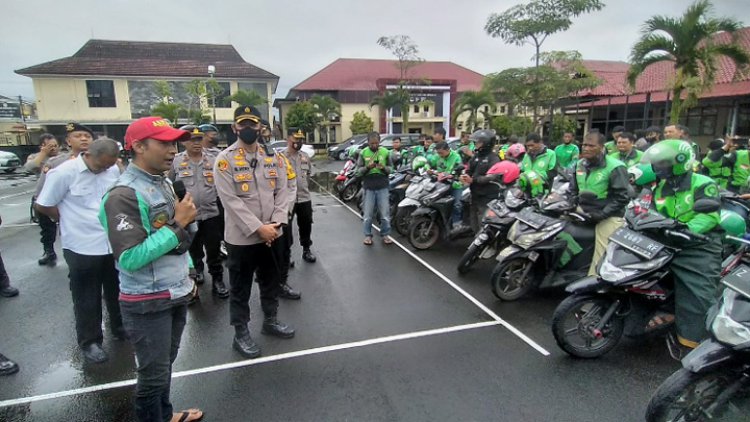 Ratusan Ojol Datangi Polres Tasikmalaya, Ada Apa?