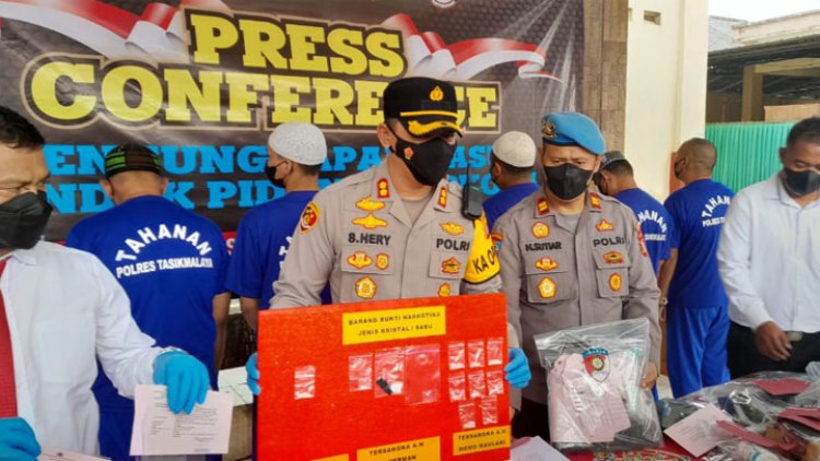 Polisi Amankan Tujuh Pelaku Diduga Penyalahgunaan Narkoba di Tasikmalaya