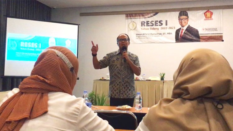 Reses Bareng Kader Dapil 4 Kota Tasik, Viman Serap Usulan PJU Hingga Gaji Guru Paud