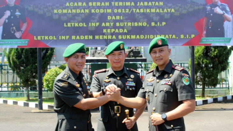 Kodim 0612/Tasikmalaya Resmi dipimpin Letkol Inf Raden Henra Sukmadjidibrata