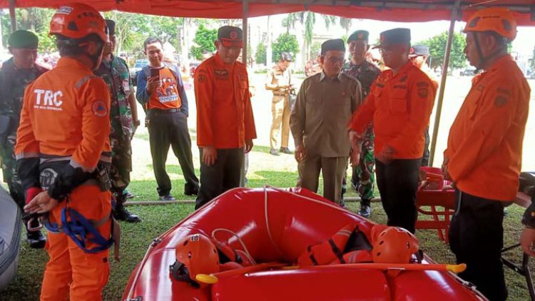 Pj Wali Kota Tasik Cek Kesiapan BPBD Tangani Bencana