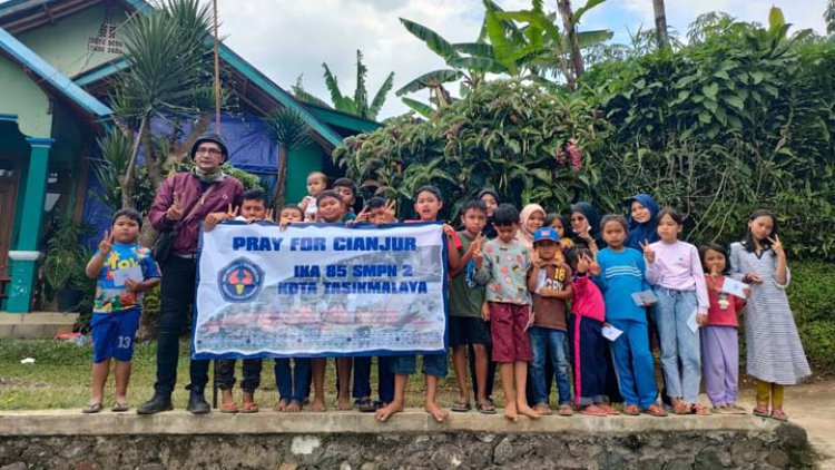 IKA 85 SMPN 2 Kota Tasik Peduli Korban Gempa Cianjur