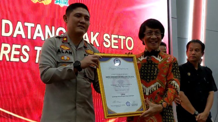 Sahabat Anak, Polres Tasik Terima Penghargaan dari LPAI