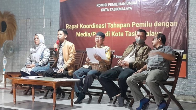 Tangkal Isu Hoax, KPU Kota Tasik Gandeng Unsur Media