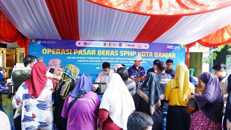 Jaga Stabilitas Harga Pangan, TPID Kota Banjar Gelar Operasi Pasar Beras