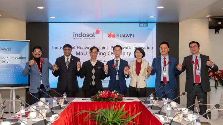 Dorong Transformasi Digital Indonesia, Indosat dan Huawei Tingkatkan Inovasi Bersama SRv6