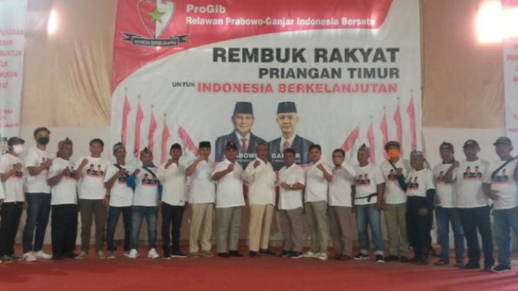 Relawan ProGib Priatim Usung Paket Prabowo Ganjar