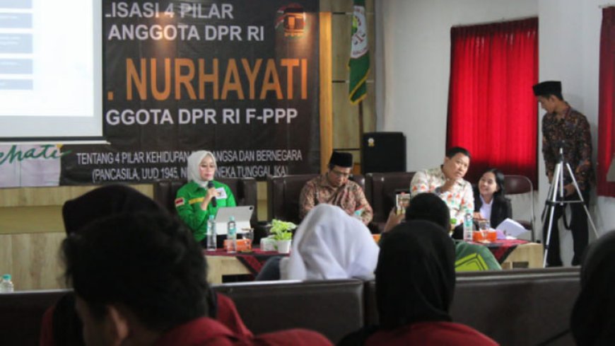 Sosialisasi 4 Pilar, Nurhayati Ingatkan Degradasi Nasionalisme Kaum Muda