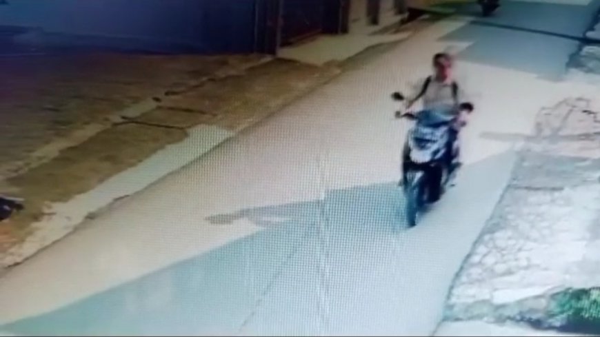 Motor Bendahara DKM Mesjid Singaparna  Dimaling, Pelaku Terekam CCTV