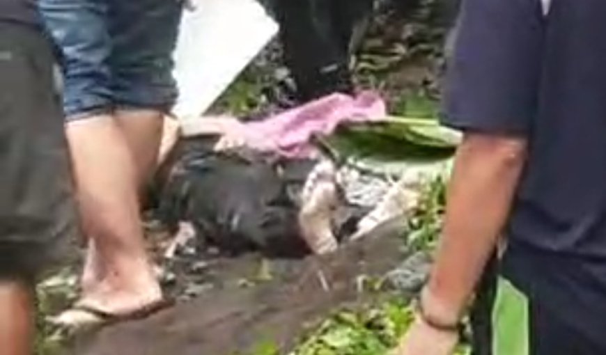Viral Penemuan Mayat Lelaki di Pinggir Sungai Citiis Galunggung
