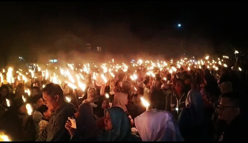 Rayakan Tahun Baru Islam, Warga Manonjaya Tumplek di Alun-Alun