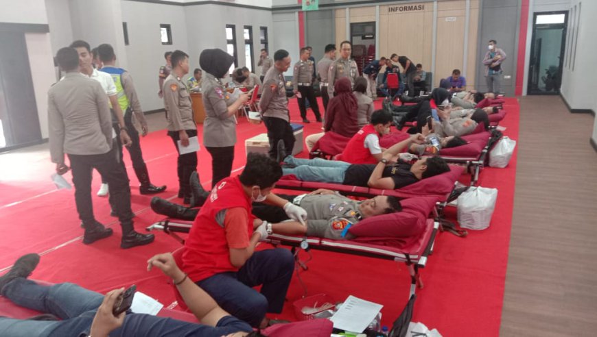 Target Terkumpul 100 Labu, Satlantas Polres Tasik Bantu Penuhi Kebutuhan Darah