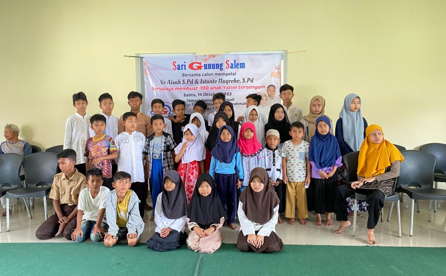 Sewa Gedung Sari Gunung Salem Cukup Buat Anak Yatim Tersenyum