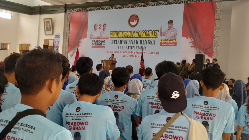 Adakan Deklarasi dan Konsolidasi, RAB Kab. Ciamis Siap Pertahankan Kemenangan Prabowo