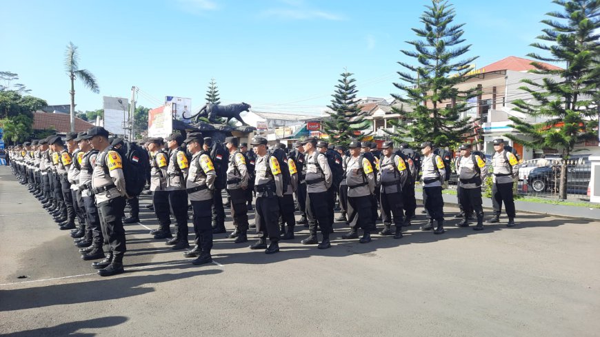 Polres Tasik Kerahkan Ratusan Personil Amankan Pemungutan Suara Pemilu 2024