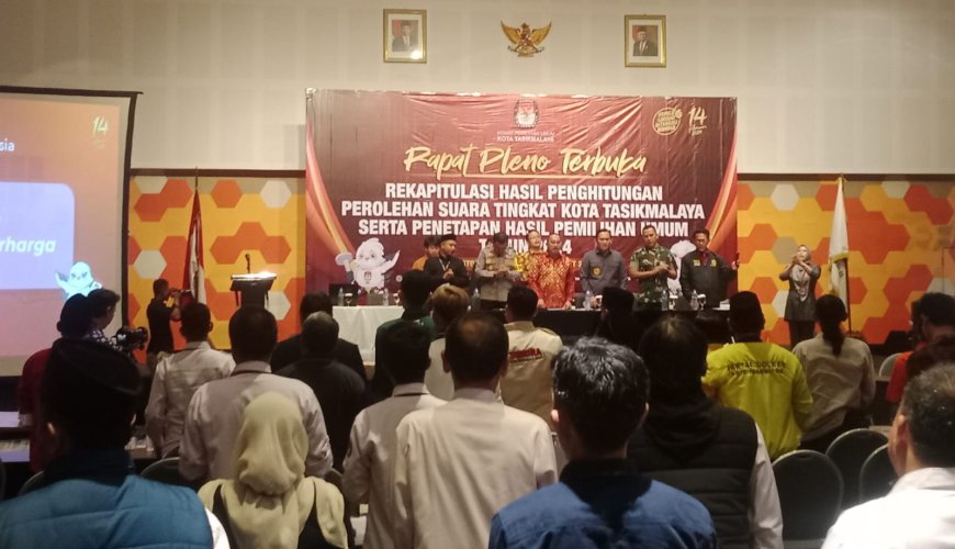 Gelar Rapat Pleno, Ketua KPU Kota Tasik Pastikan Hasil Pemilu 2024 Terbuka dan Transparan